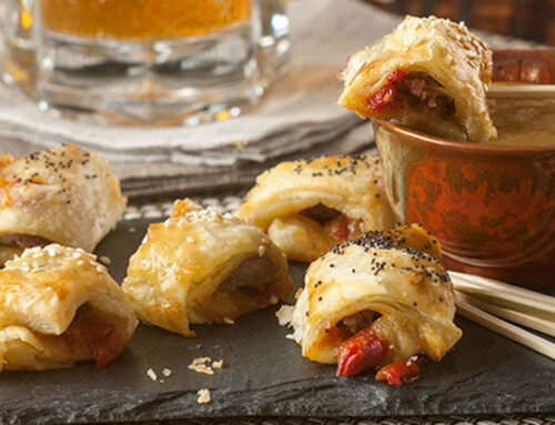 Puff Pastry Stuffed with Sausage