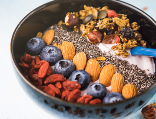 Peach and Almond Smoothie Bowl