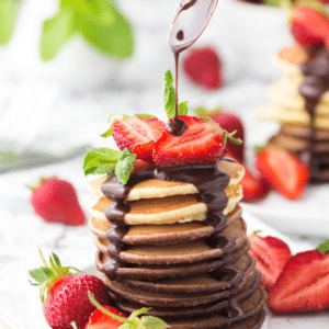 Chocolate-Covered Strawberry Pancakes kitch-mystic-ct