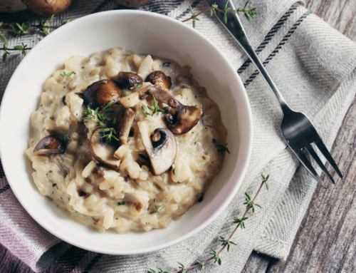 Creamy Spinach and Mushroom Risotto