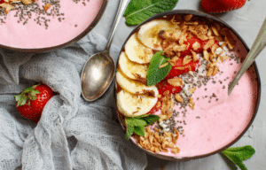 Peanut Butter and Banana Smoothie Bowl kitch-mystic-ct