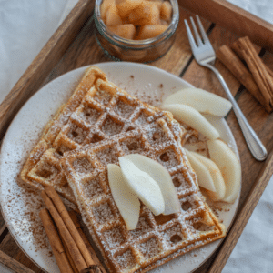 Cinnamon Pear Waffles kitch-mystic-ct