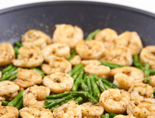 Garlic Butter Shrimp and Asparagus Skillet