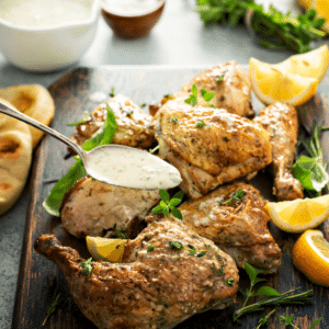 Lemon Herb Roasted Chicken with Spring Vegetables kitch-mystic-ct