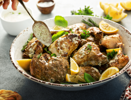 Lemon Herb Roasted Chicken with Spring Vegetables