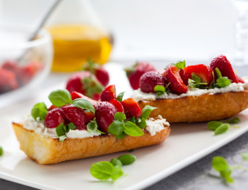 Strawberry & Basil Bruschetta