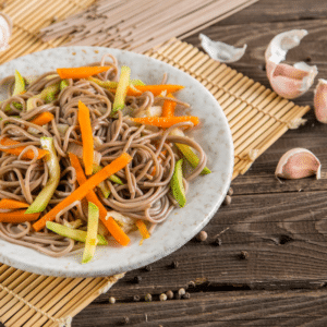 Chilled Soba Noodles with Snap Peas and Sesame Dressing kitch-mystic-ct