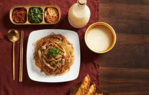 Japchae (Stir-Fried Glass Noodles) kitch-mystic-ct