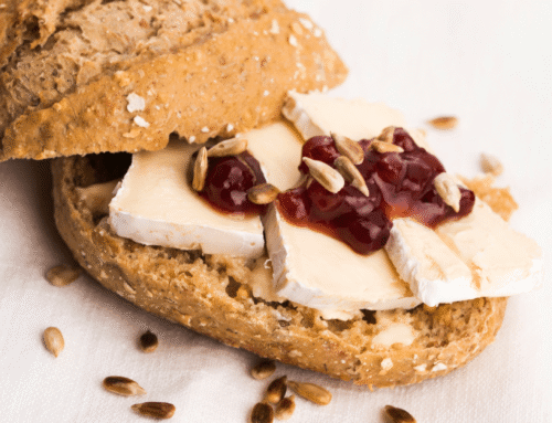 French Tartine with Jam and Brie