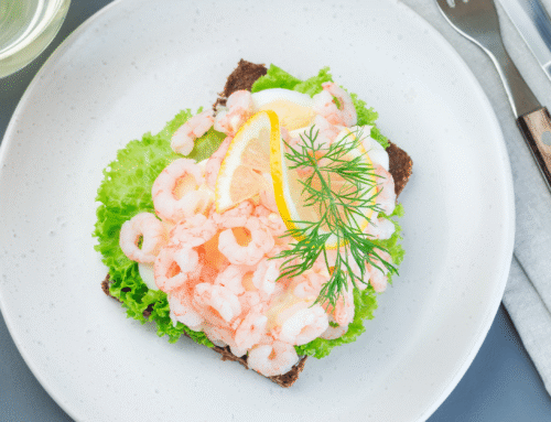 Scandinavian Open-Faced Shrimp Sandwich (Smørrebrød)