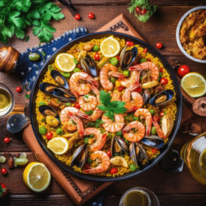 Spanish Seafood Paella (Spain)