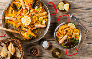 Spanish Seafood Paella (Spain) kitch-mystic-ct